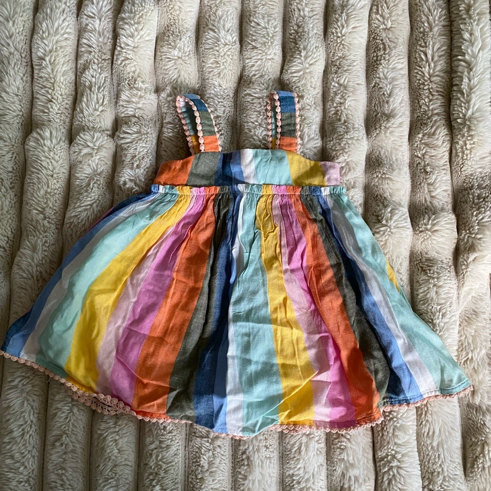 Tahari NWT Colorful Striped Baby Dress